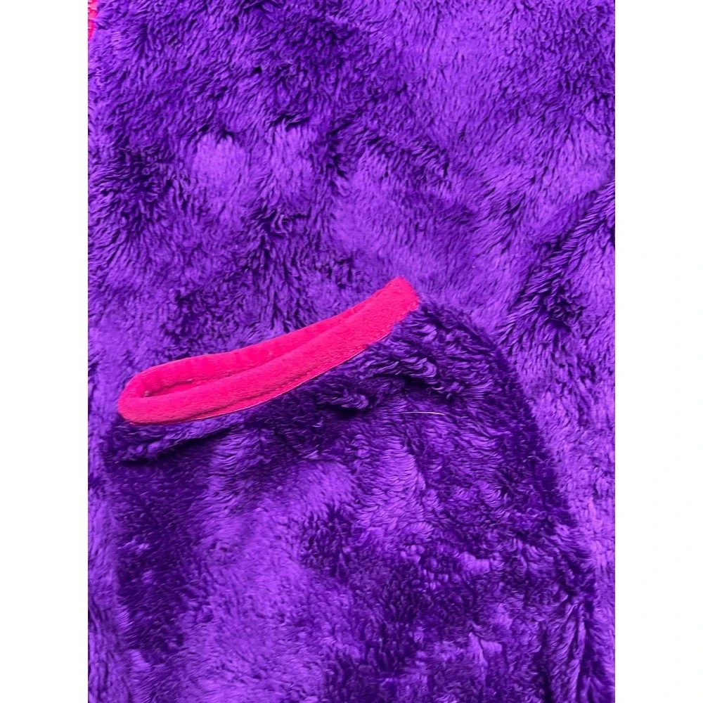 The North Face Girls Osito Fleece Jacket Purple Pink Full Zip Size L 14/16